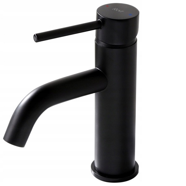 Смеситель для умывальника Rea LUNGO BLACK MAT, черный 