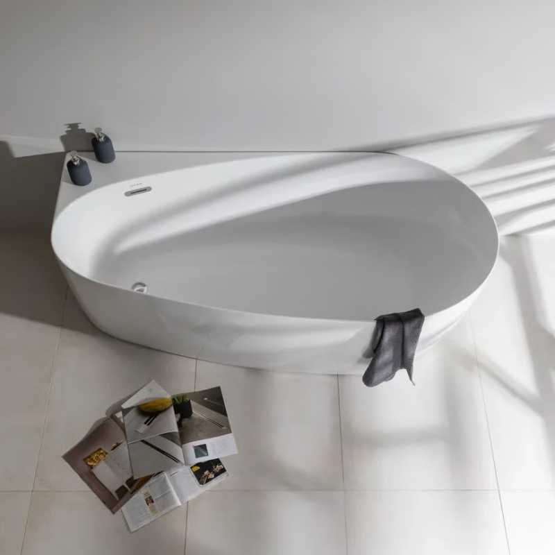 Ванна акриловая Allen Brau Priority 2 170 х 80 см, слив-перелив в комплекте, матовая