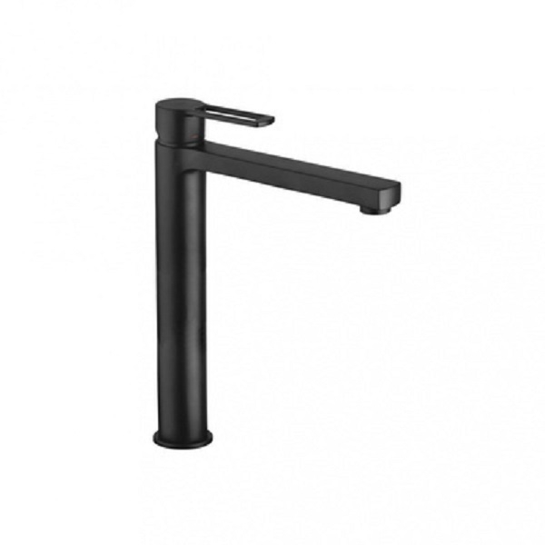 Смеситель для раковины с удлиненным корпусом, без слива Paffoni RINGO (черный)