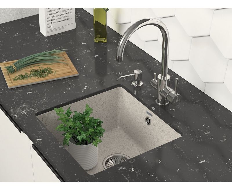 КУХОННАЯ МОЙКА PAULMARK GERA 50 (БЕЖЕВЫЙ)