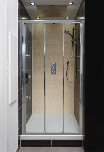 Верхний душ Omnires Sky потолочный, хром 50*50