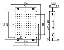 Верхний душ Paffoni 