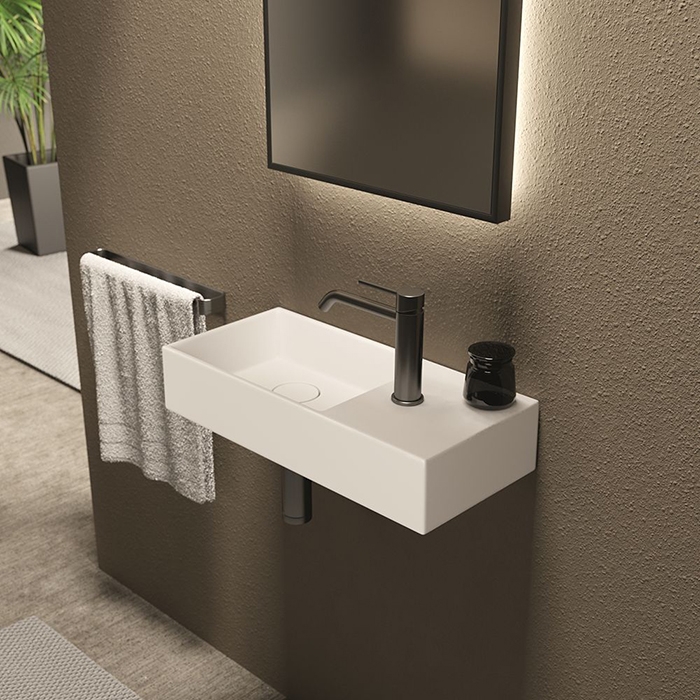 Alice Spy Раковина 55x25х11см., накладная/подвесная, 1 отв., белый глянцевый