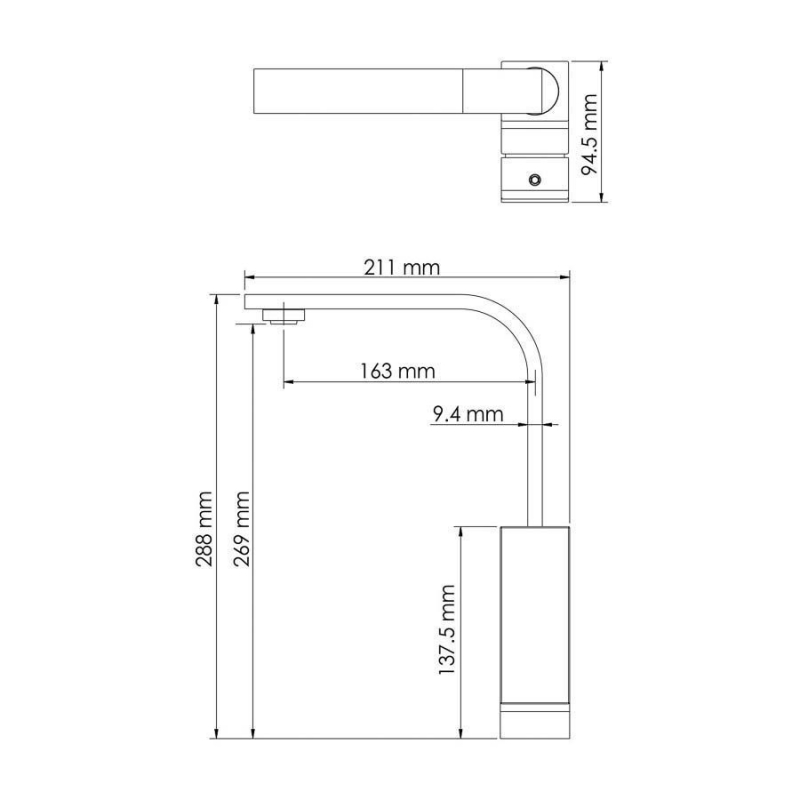 Смеситель для кухни WasserKraft 