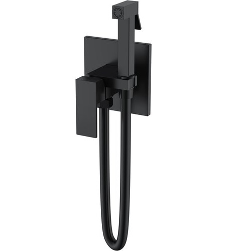 Смеситель для биде Boheme Qubic Matt Black черный матовый