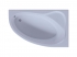 Акриловая асимметричная ванна Aquatek Фиджи 170х110 вклеенный каркас, правая