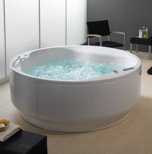Opera Basis ванна 180x180 см, собранная на каркасе со сливом-переливом