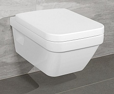 УНИТАЗ ПОДВЕСНОЙ VILLEROY&BOCH ARCHITECTURA 37X53, СИДЕНЬЕ SOFTСLOSE, БЕЗОБОДКОВЫЙ