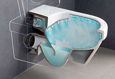 УНИТАЗ ПОДВЕСНОЙ VILLEROY&BOCH ARCHITECTURA 37X53, СИДЕНЬЕ SOFTСLOSE, БЕЗОБОДКОВЫЙ