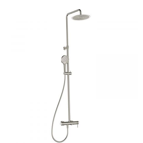 Душевая стойка AQUAme Siena, 3 режима, нержавеющая сталь