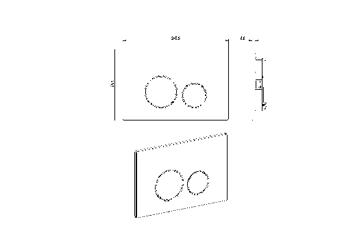 Кнопка для инсталляции Boheme брашированная медь