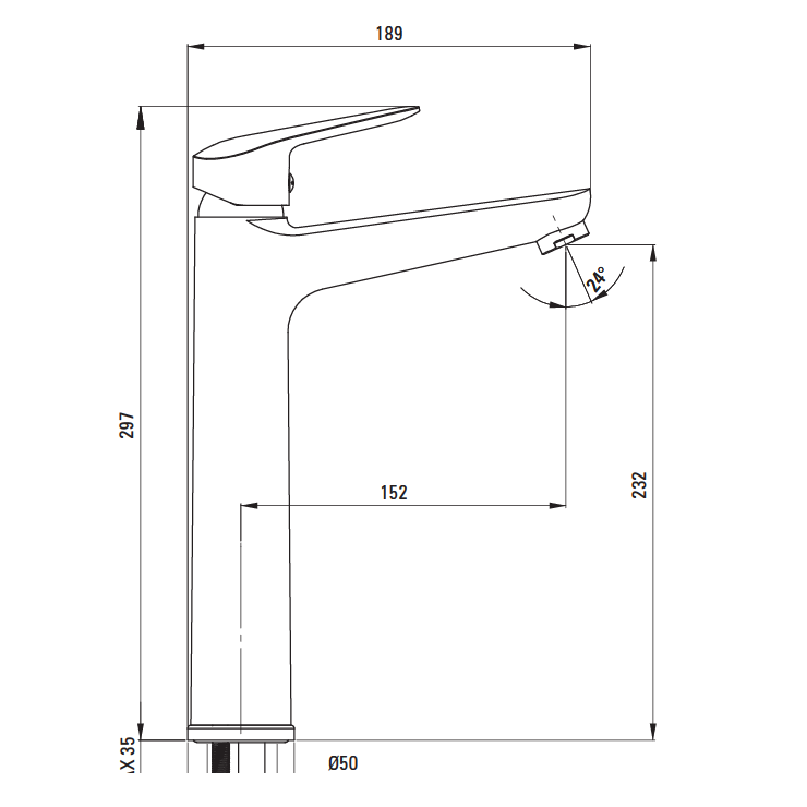 Смеситель для умывальника Deante Neo Boro 