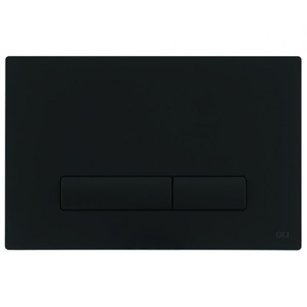 Кнопка смыва механическая OLI Glam 139187 черная soft-touch