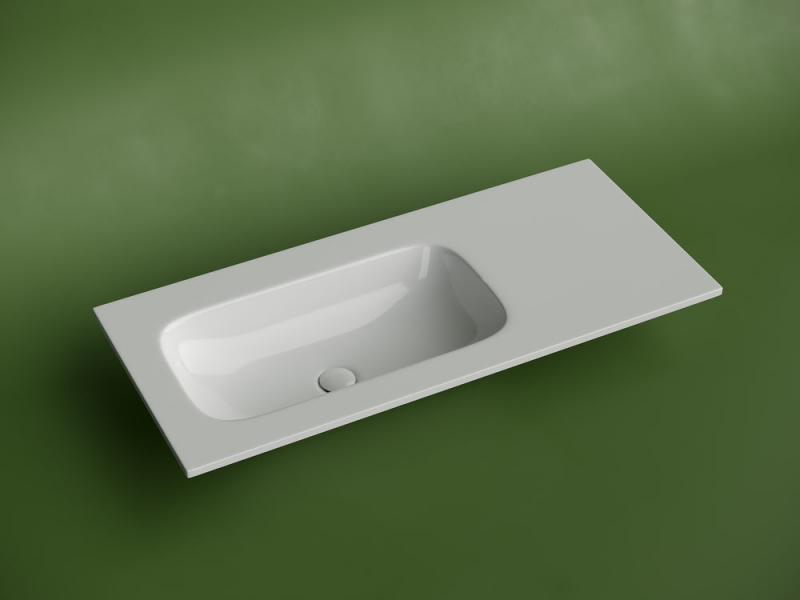 Умывальник  Grace  101*45,7 накладной прямоугольный  чаша слева