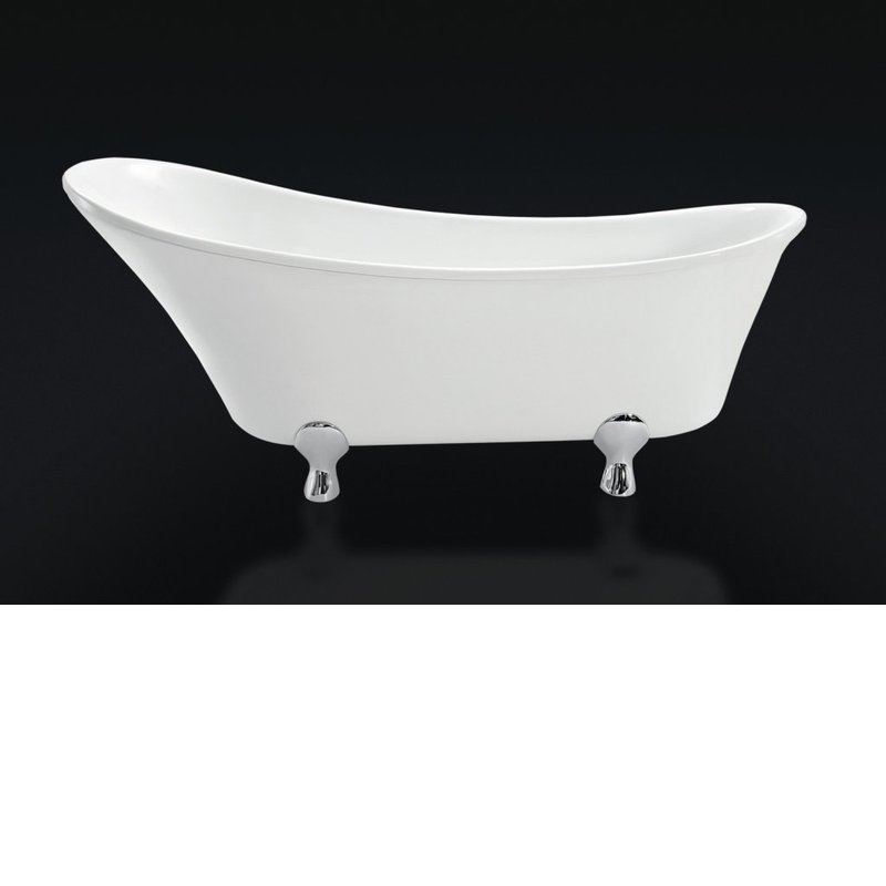 Свободностоящая акриловая ванна BelBagno, без слива-перелива