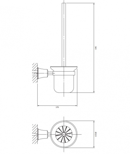 Ерш подвесной Omnires Art Line