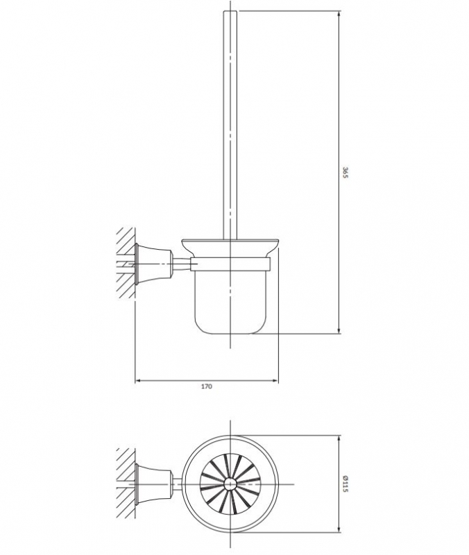 Ерш подвесной Omnires Art Line
