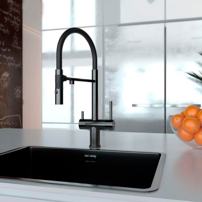 СМЕСИТЕЛЬ PAULMARK GRAVITY, черный/антрацит