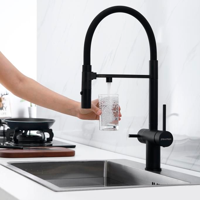 СМЕСИТЕЛЬ PAULMARK GRAVITY, черный/антрацит