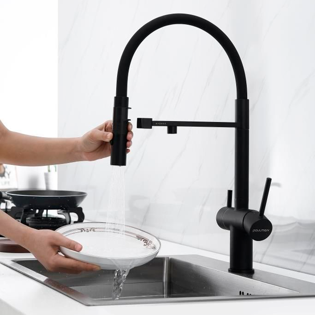 СМЕСИТЕЛЬ PAULMARK GRAVITY, черный/антрацит