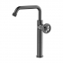 Смеситель для настольного умывальника, графит, Grange, IDDIS, высокий