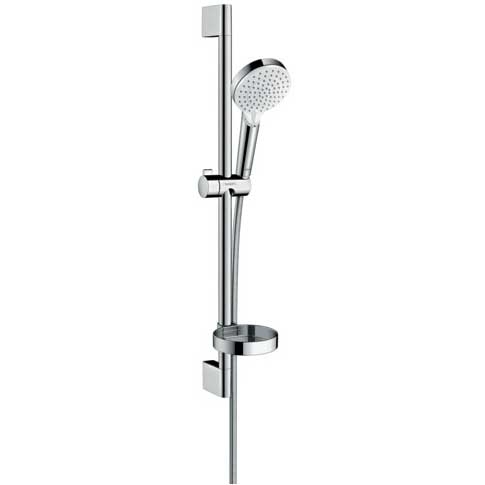 ДУШЕВАЯ СТОЙКА HANSGROHE CROMETTA VARIO, 65 СМ, МЫЛЬНИЦА, БЕЛЫЙ/ХРОМ