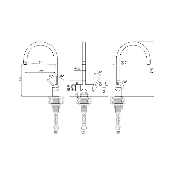 СМЕСИТЕЛЬ PAULMARK HELLER
