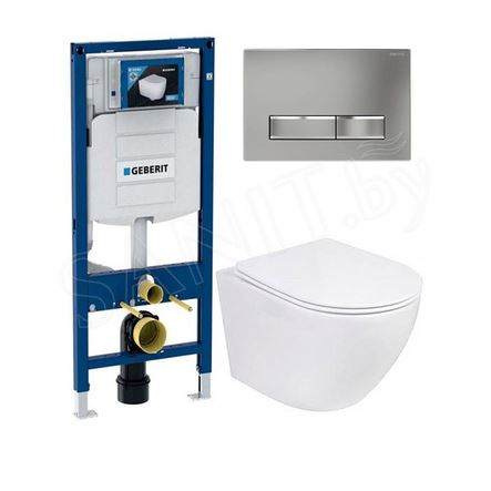 Комплект инсталляции Geberit Sigma UP320 c унитазом Roxen Antares и клавишей Burke type 09