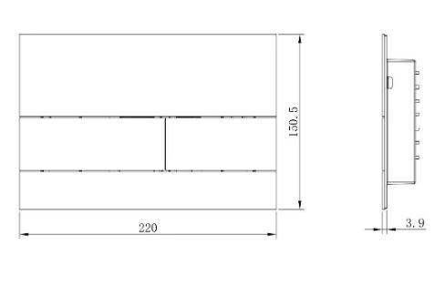 Кнопка Boheme для инсталляции TECE, нерж.сталь BRUSHED BRONZE