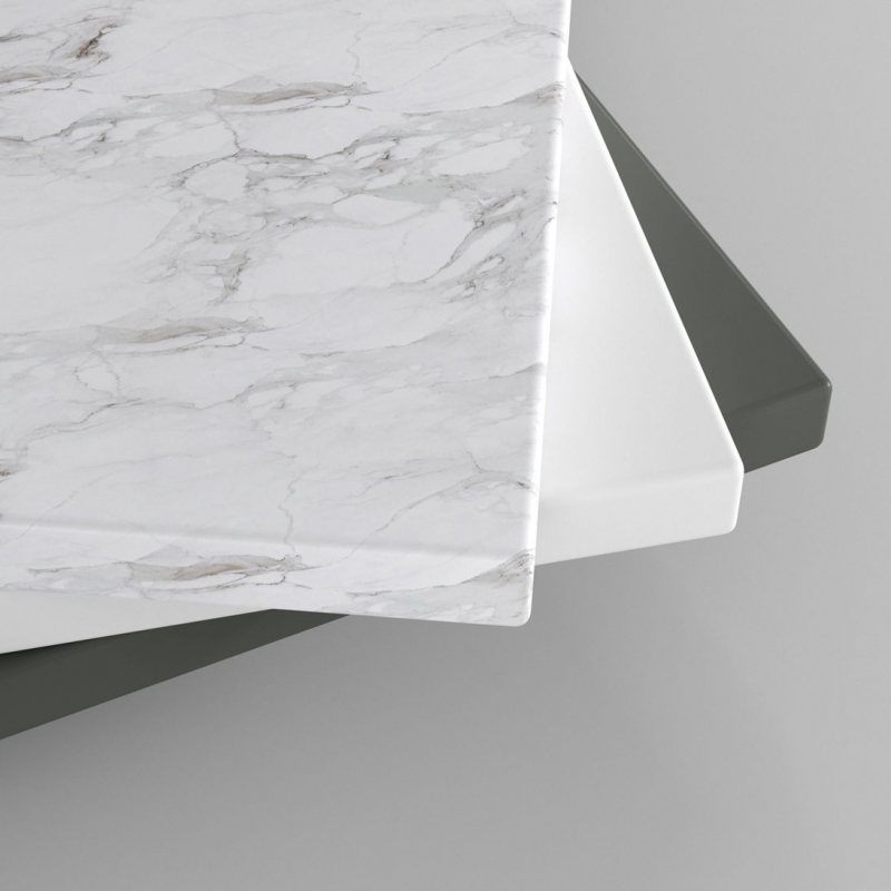 Столешница Holbi STL14, H-14 мм, из Solid Surface, ширина 50 см, матовая