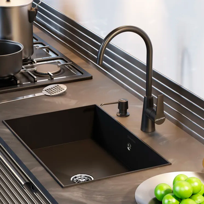 СМЕСИТЕЛЬ PAULMARK HOLSTEIN, ЧЕРНЫЙ