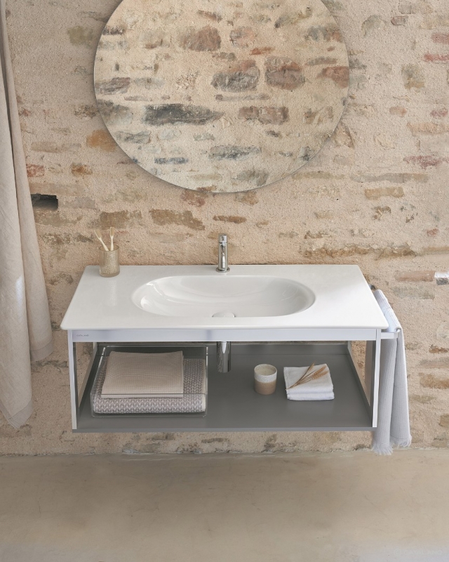 Catalano Sfera 100 Столешница с интегрированной раковиной, белый глянцевый