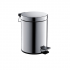 Корзина для мусора с педалью, 5л AQUATEK, полир. хром 