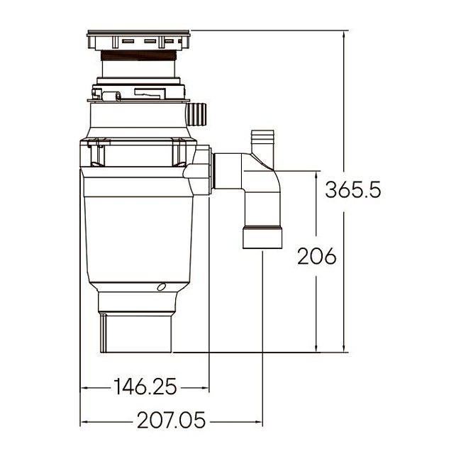 ИЗМЕЛЬЧИТЕЛЬ ПИЩЕВЫХ ОТХОДОВ PAULMARK INTENSO STANDART