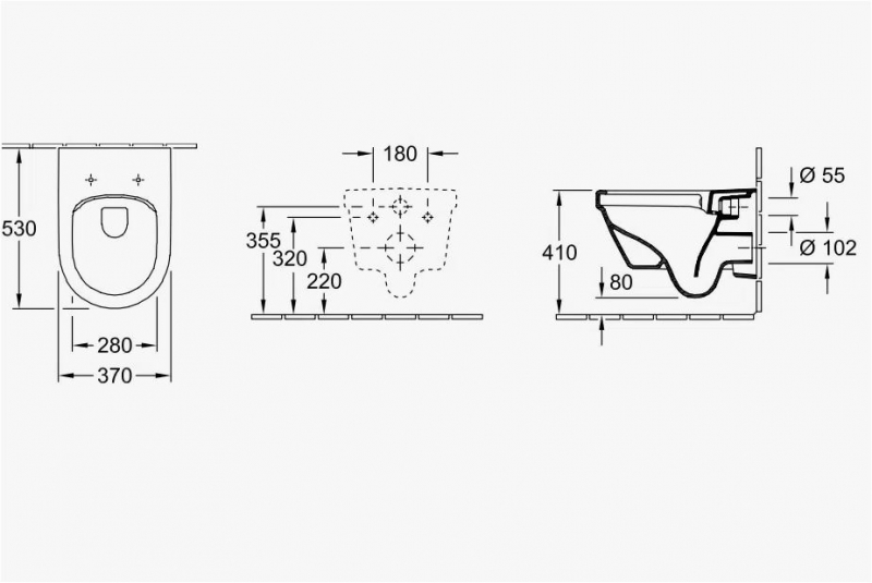 Унитаз Villeroy&Boch Architectura  TwistFlush  с сиденьем