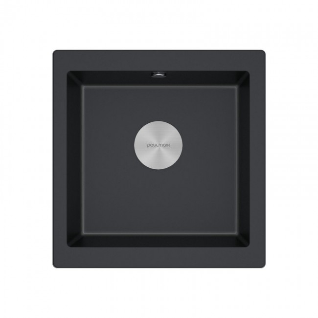 КУХОННАЯ МОЙКА PAULMARK GERA 50 (ЧЕРНЫЙ/ЧЕРНЫЙ МЕТАЛЛИК)