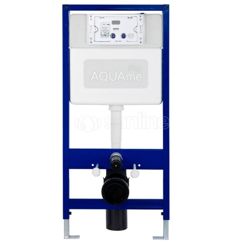 Комплект 6в1: Инсталляция AQUAme + Унитаз с сиденьем + Кнопка 