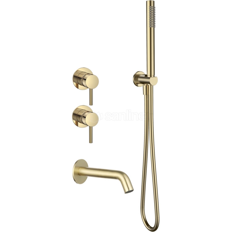 Смеситель для ванны AQUAme Siena  встраиваемый, с внутренней частью