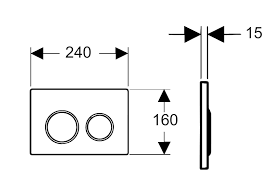 Кнопка для инсталляции Boheme, пластик BRONZE, круглая