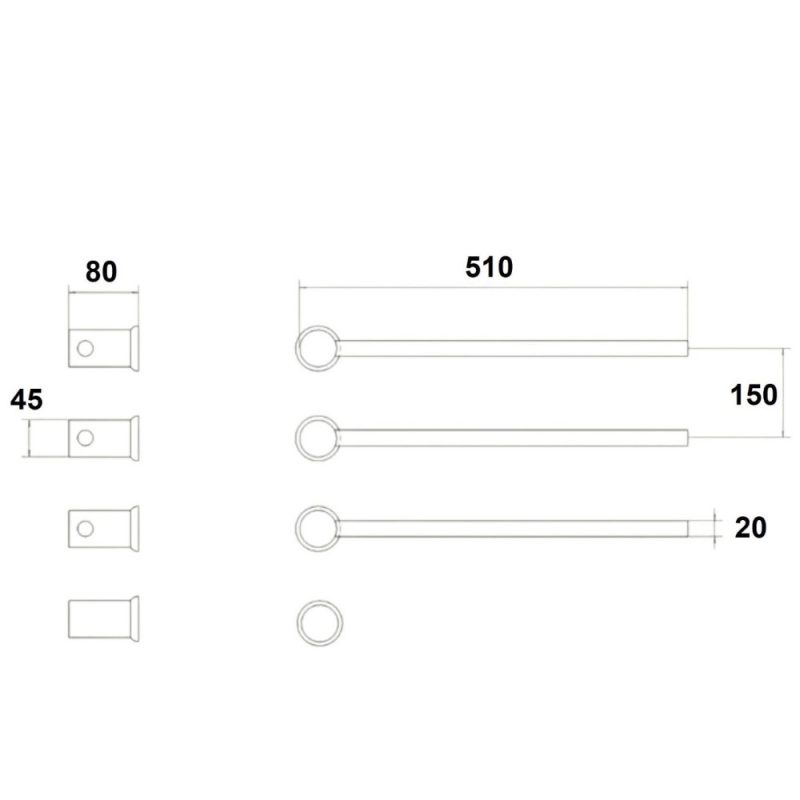 Полотенцесушитель электрический GANZER графит