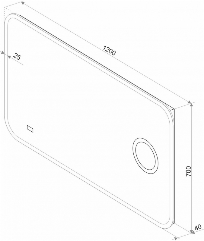 Зеркало Континент Bliss LED 