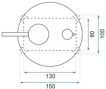 Душевая система скрытого монтажа Rea Lungo хром