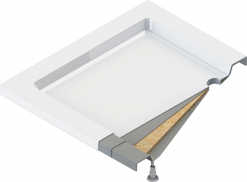 Jasmin Поддон акриловый полукруглый, 90x90x14 см