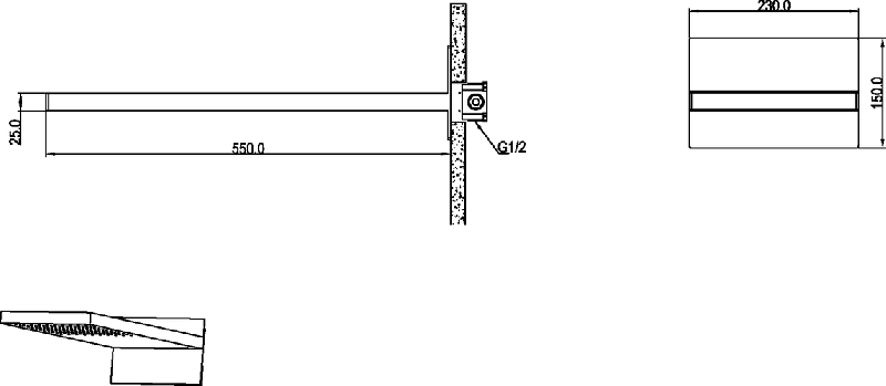 Душевая система Boheme FUSION NICKEL BRUSH брашированный никель