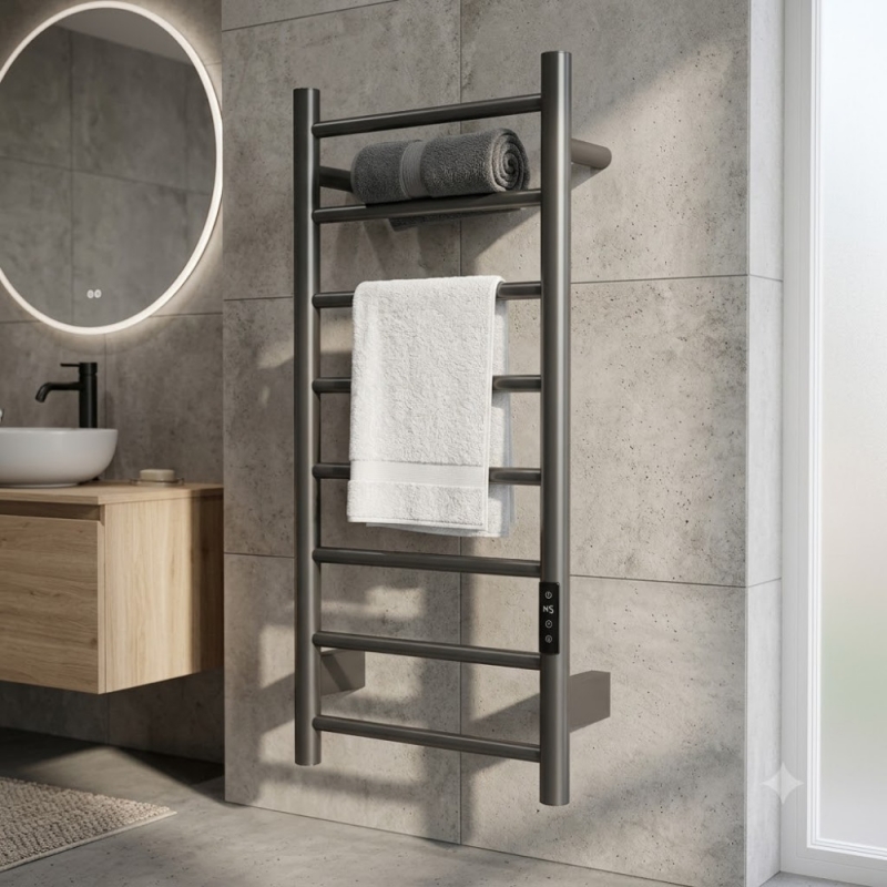ПОЛОТЕНЦЕСУШИТЕЛЬ ЭЛЕКТРИЧЕСКИЙ VIVI FELICE 50*80 графит