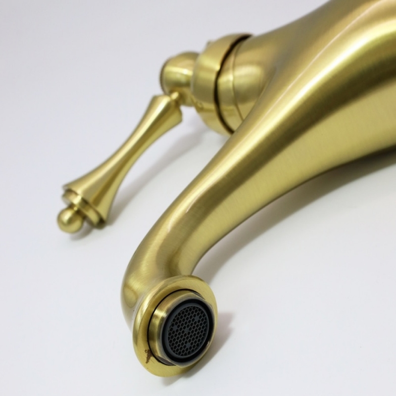 Смеситель для умывальника Ganzer, цвет бронза