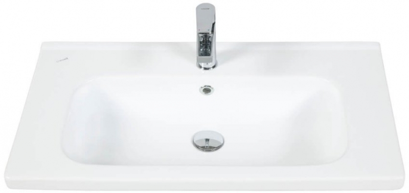 Laparet Тумба подвесная Electra с умывальником Creavit Ideal, белый глянец