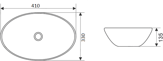 Умывальник CeramaLux 41*33*16