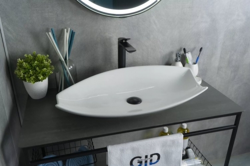 Умывальник накладной Gi 74x38 белый