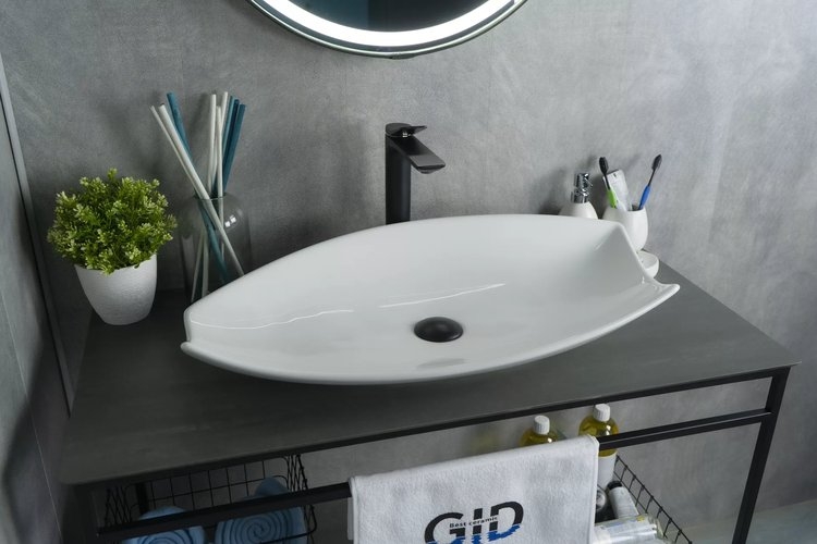 Умывальник накладной Gi 74x38 белый